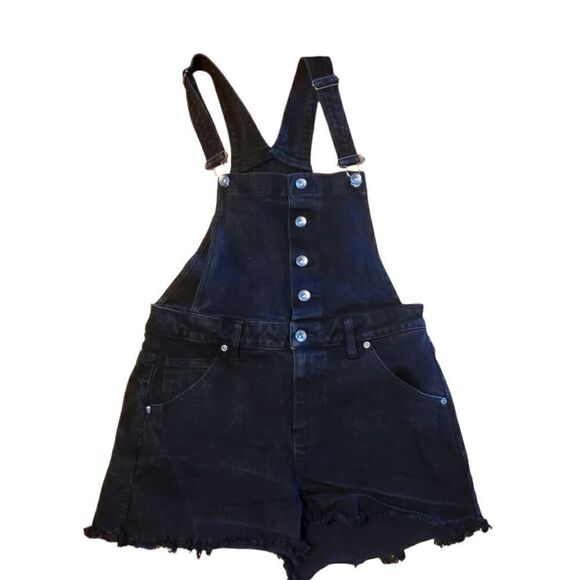 🛍️COVER ALLS SKIRT SIZE SMALL BY HT DENIM SHORTALL - Picture 1 of 2